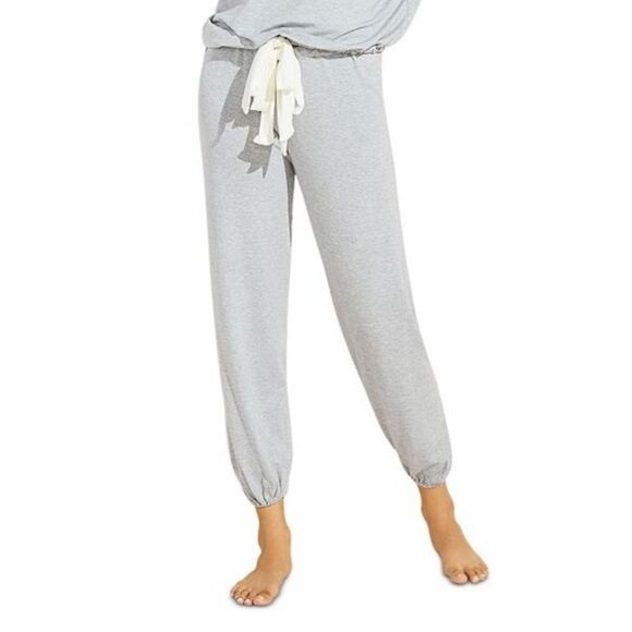 Eberjey Slouchy Lounge Heather Cotton Blend Jogger XS Grey